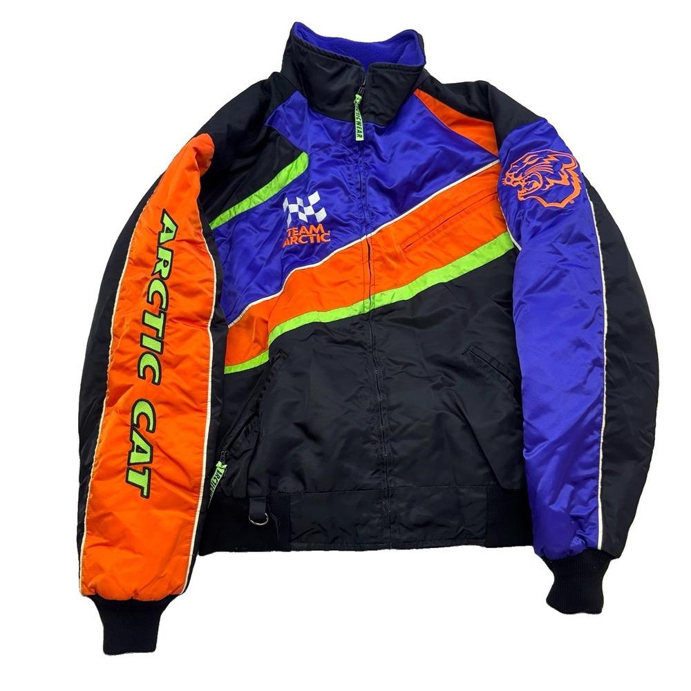 Vintage Team Arctic Cat 3 in 1 Snowmobile Jacket Large Thinsulate 90s USA